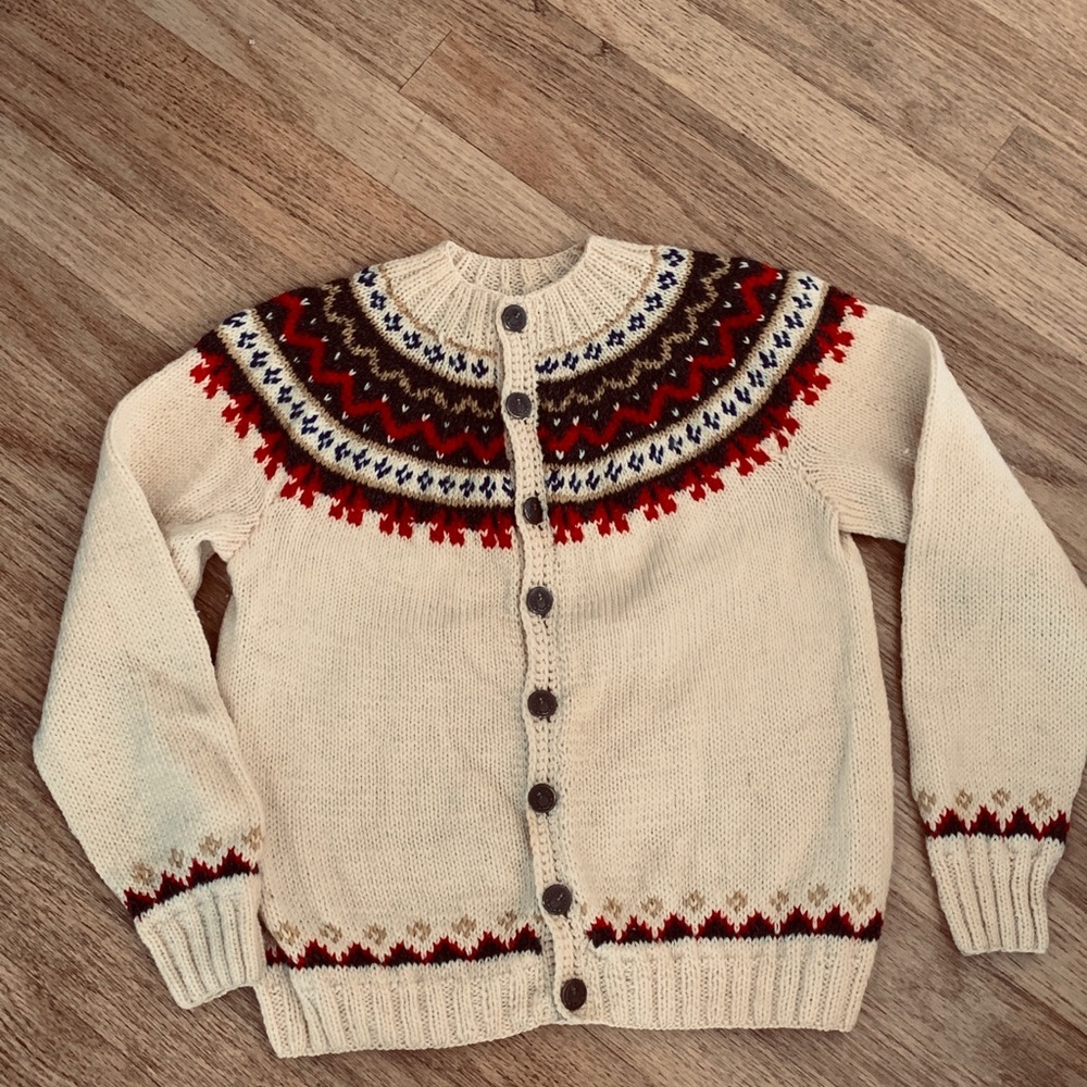 Vintage Cardi w Antique Buttons